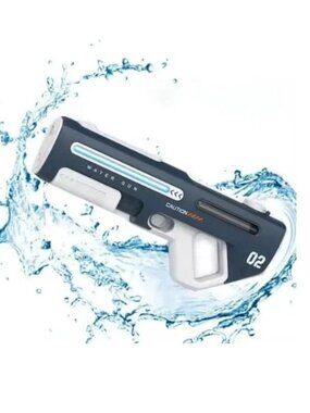 Electric Suction Water Gun II Rapid Fire Long Range LED Lights - NEW NIB